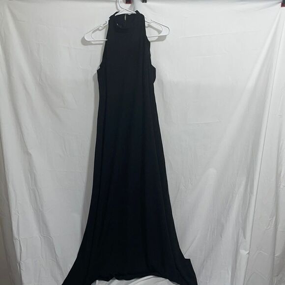 Evan-picone Long black evening dress - Picture 1 of 5